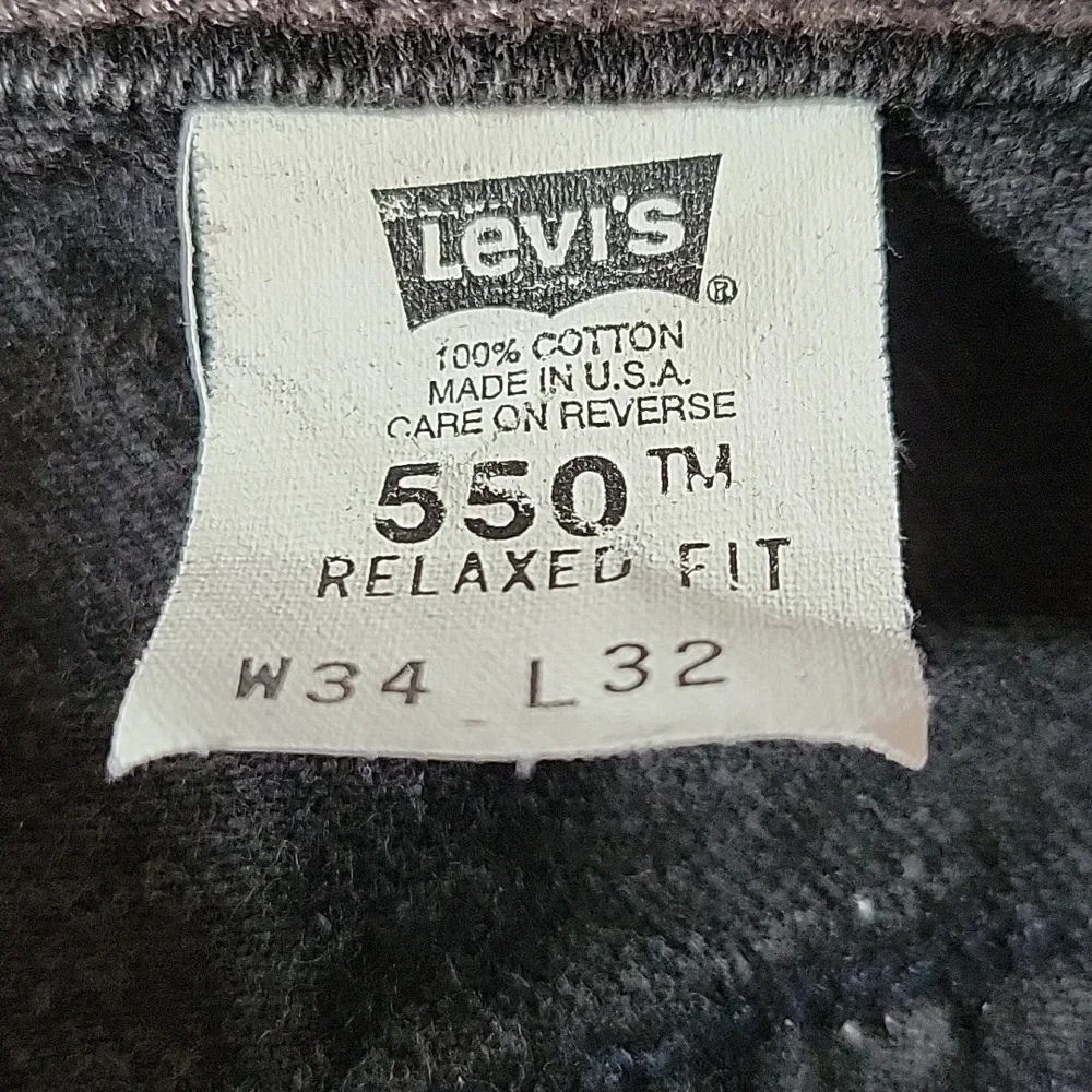 LEVIS Black Vintage 550 Relaxed Jeans - Picture 6 of 12